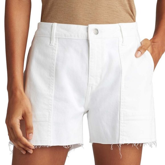 NWT JOES JEANS OPTIC WHITE CUTOFF UTILITY SHORTS - Picture 1 of 2